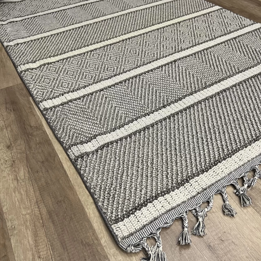 Eko Halı Soho Fırsat SH 07 Grey Ivory Hav Toz Vermez Hasır Dokuma Modern Makine Halısı