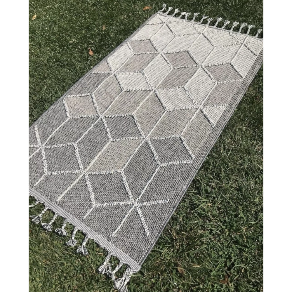 Eko Halı Soho SH 03 Grey Hav Toz Vermez Hasır Dokuma Modern Makine Halısı