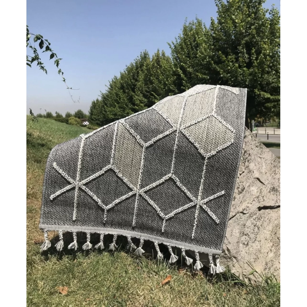 Eko Halı Soho SH 03 Grey Hav Toz Vermez Hasır Dokuma Modern Makine Halısı