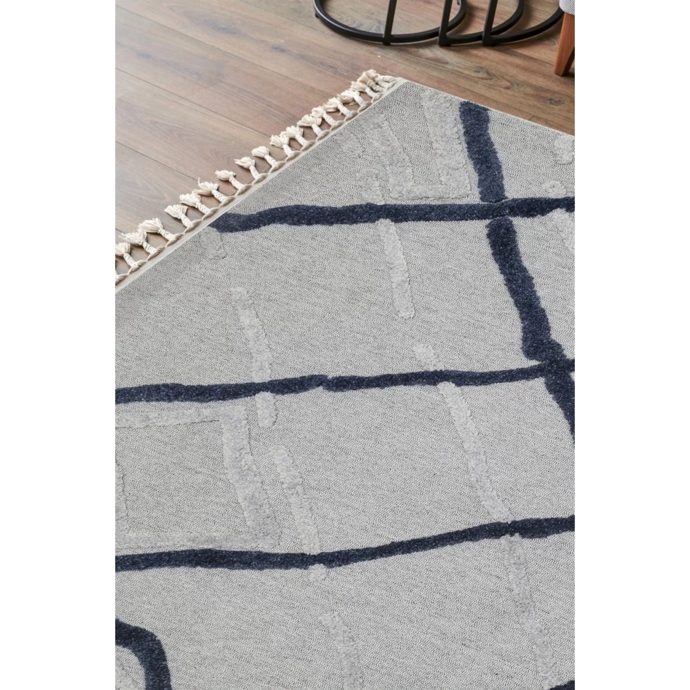 Eko Halı Terazzo TRZ 03 Navy İskandinav Modern Halı