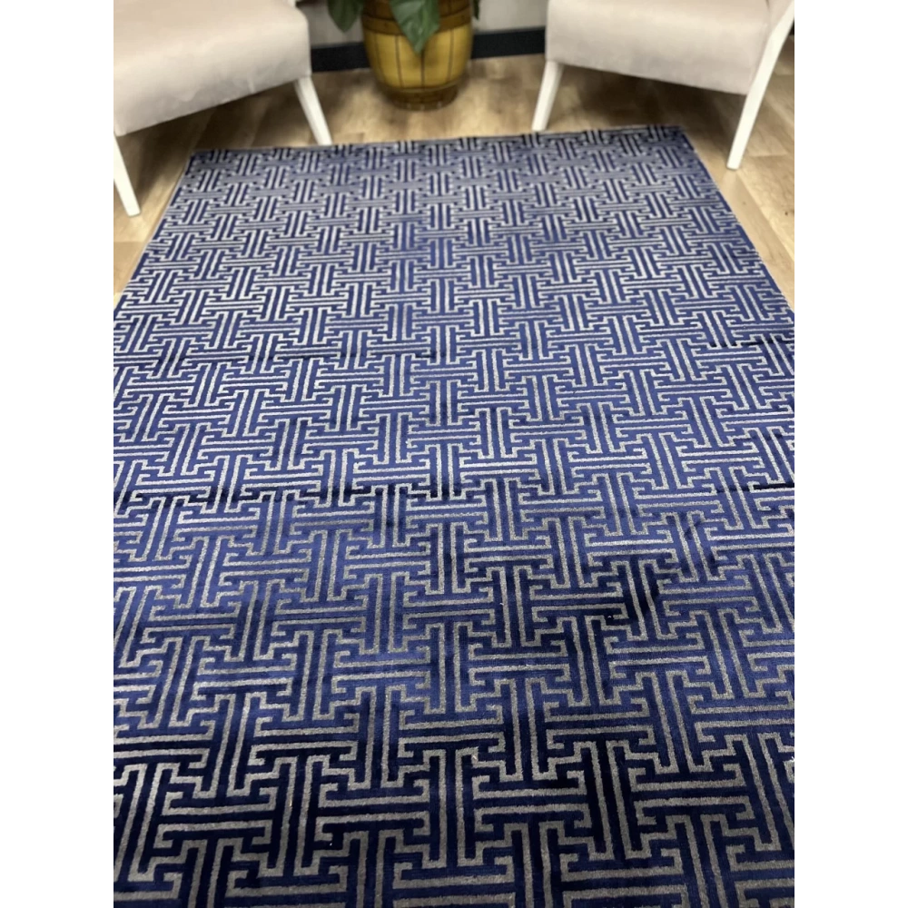Hoom Rugs Milano 401 Lacivert Modern Salon Halısı