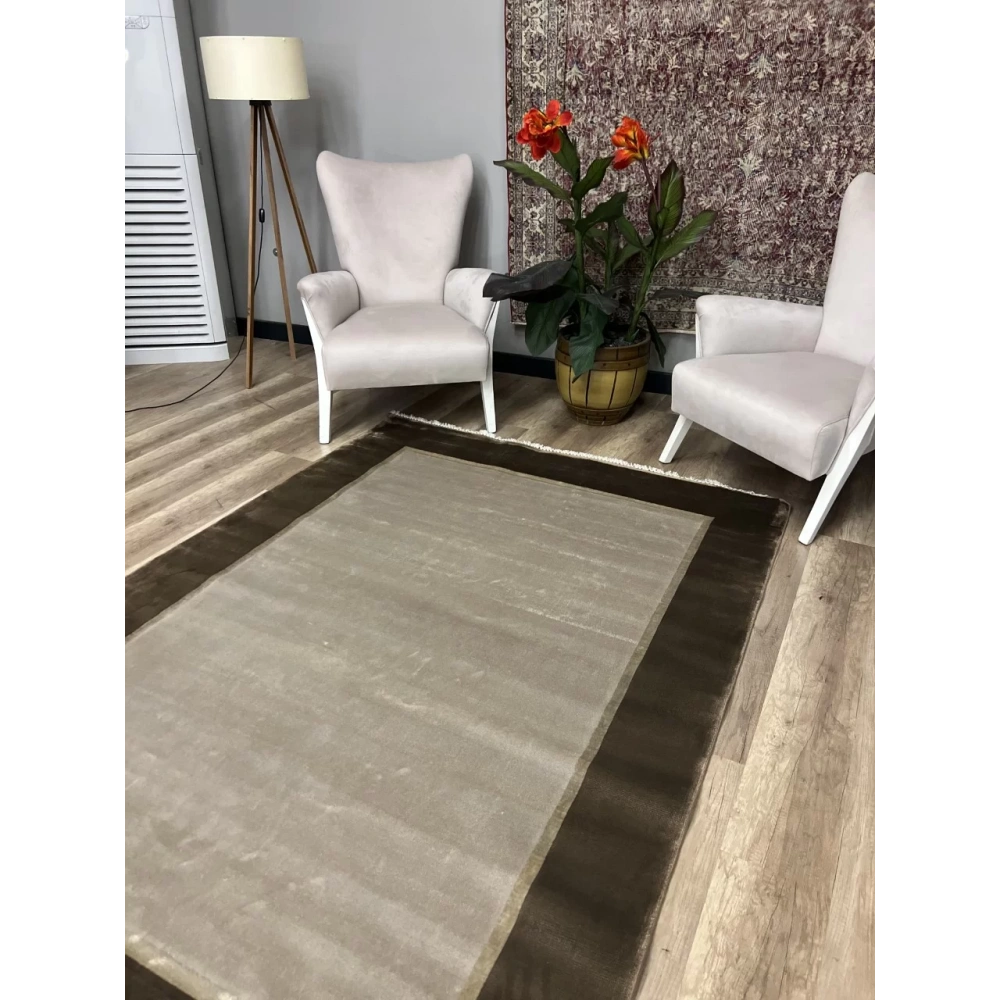 Hoom Rugs Night 601 Vizon Doğal Bambu Salon Halısı