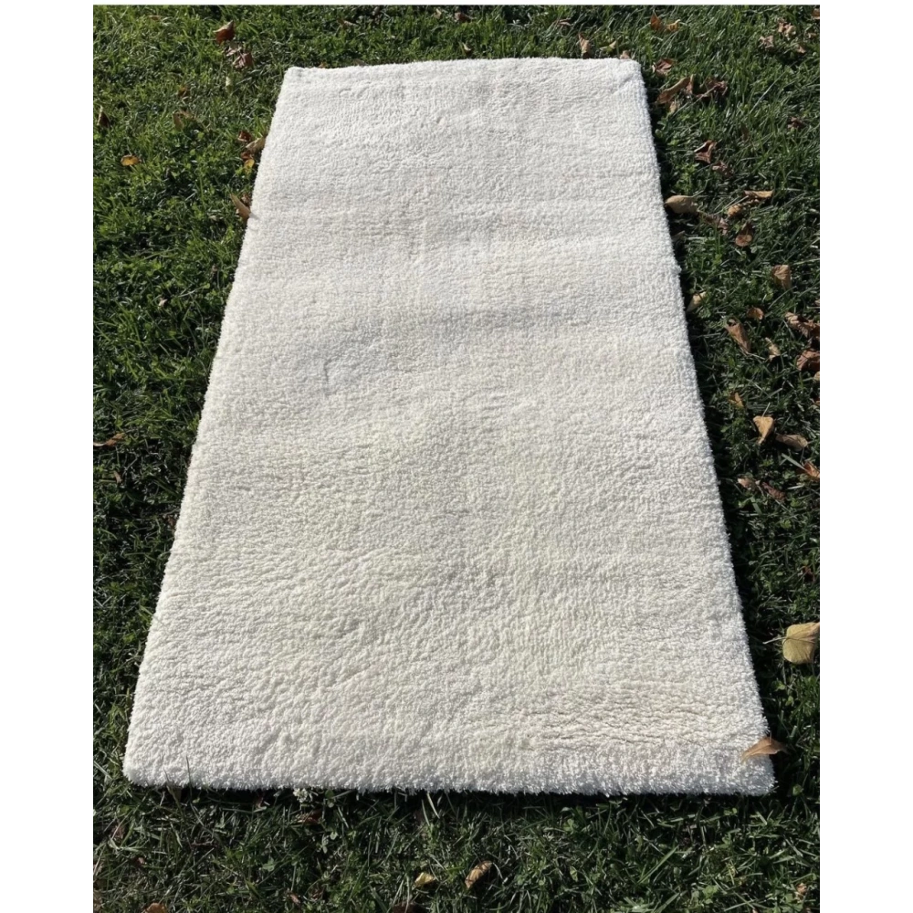 Hoom Rugs Shaggy 1006 Beyaz Modern Shaggy Halı