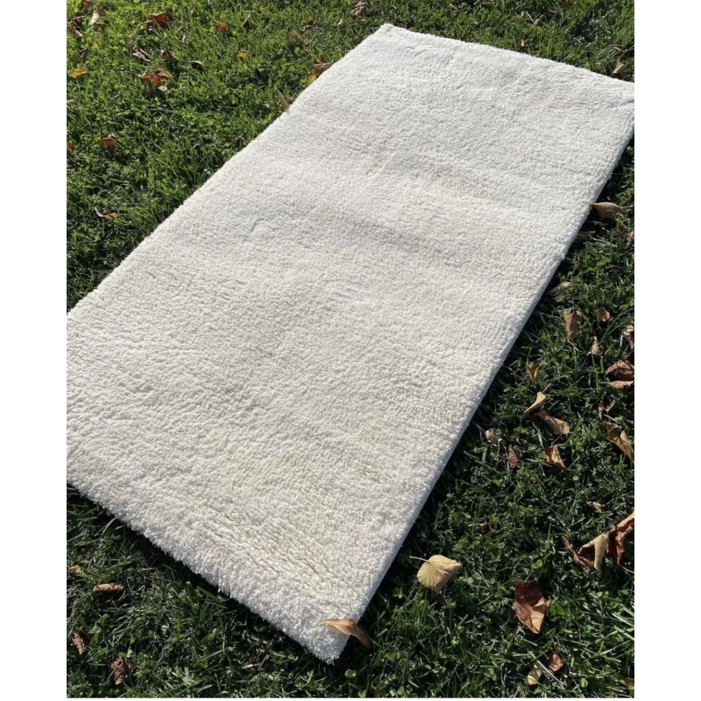 Hoom Rugs Shaggy 1006 Beyaz Modern Shaggy Halı