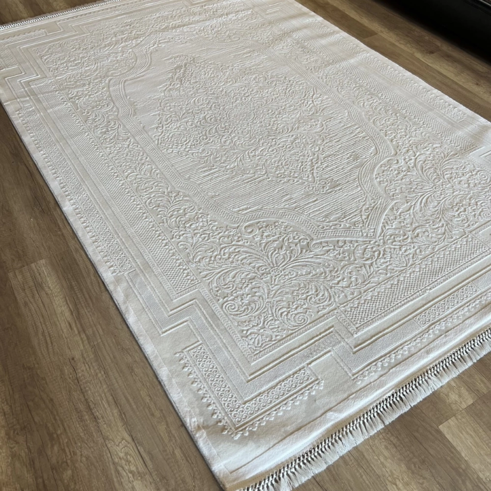 İpek Halı Blossom 13453 Beyaz Modern Salon Halısı