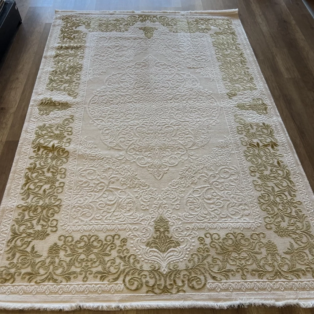 İpek Halı Gaspara 14958 Krem Gold Klasik Salon Halısı