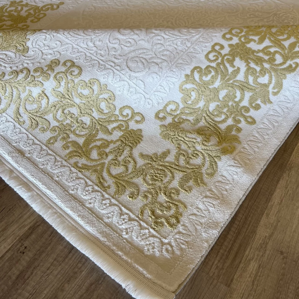İpek Halı Gaspara 14958 Krem Gold Klasik Salon Halısı