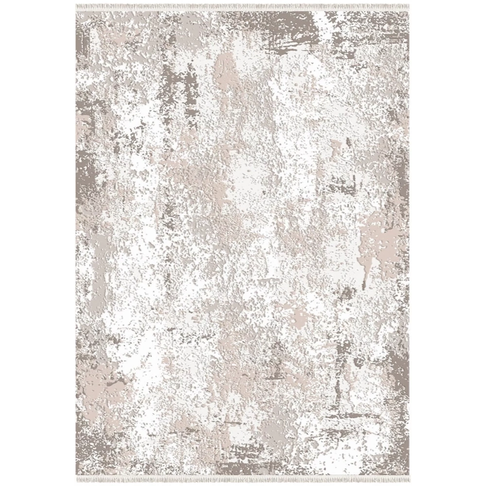 İpek Mekik Halı Gaspara 14557 Krem Modern Salon Halısı