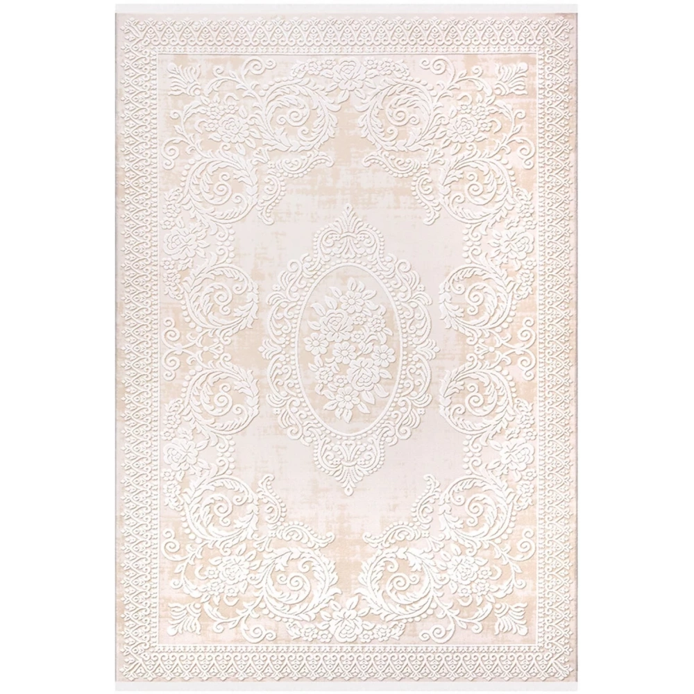 İpek Mekik Halı Sardes 6461 A Krem Salon Halısı