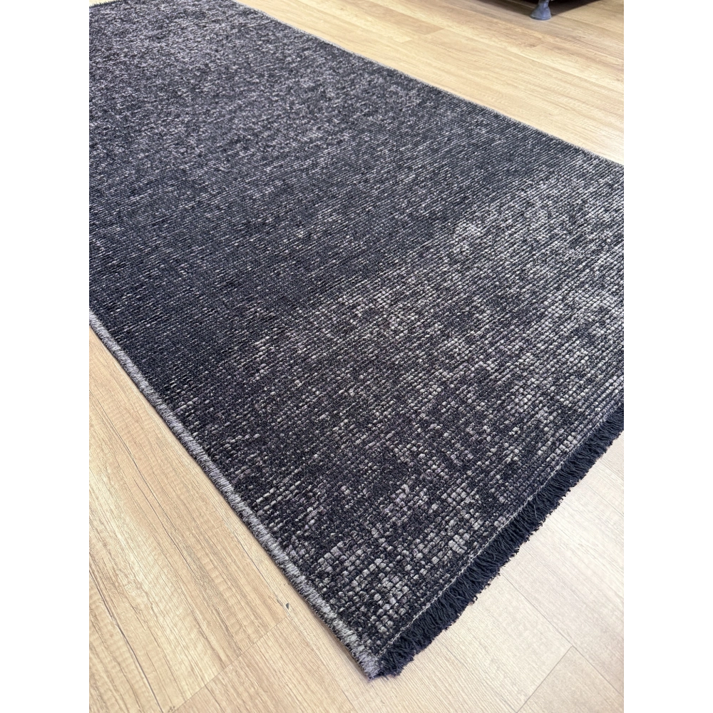 Hoom Rugs Vintage VTG 105 Antrasit Dekoratif Yıkanabilir Kilim