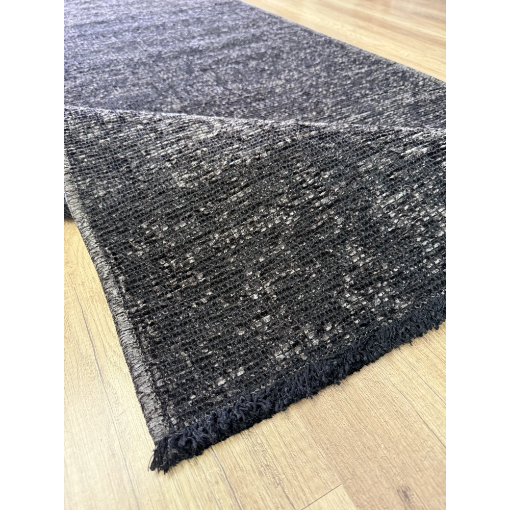 Hoom Rugs Vintage VTG 105 Antrasit Dekoratif Yıkanabilir Kilim