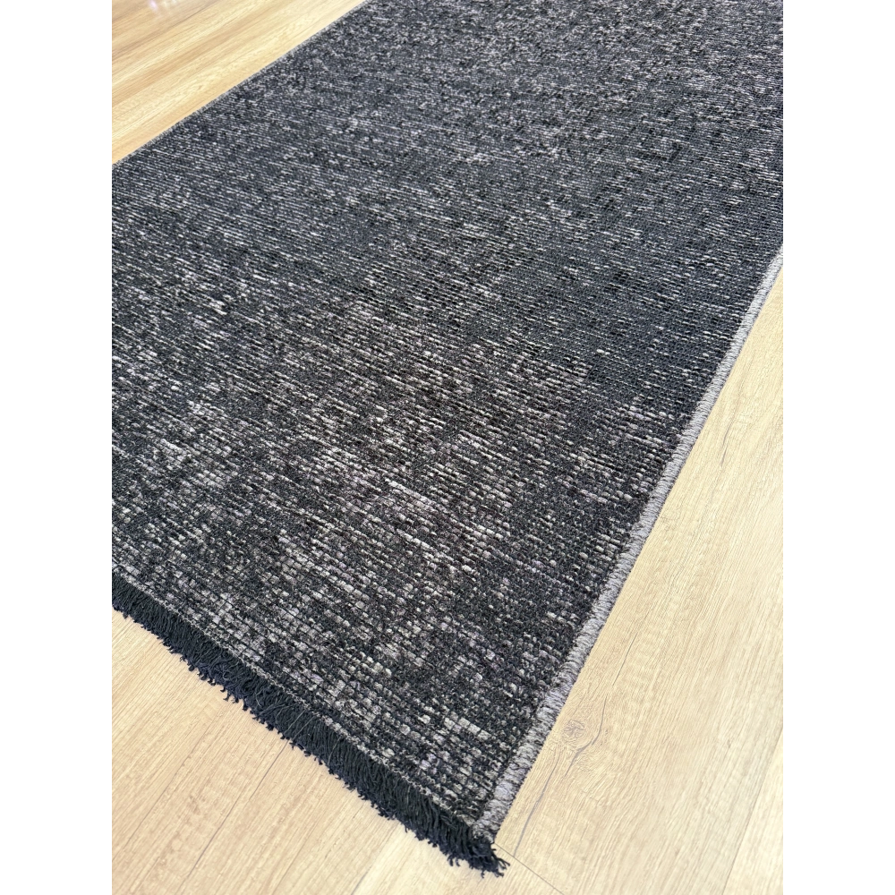 Hoom Rugs Vintage VTG 105 Antrasit Dekoratif Yıkanabilir Kilim