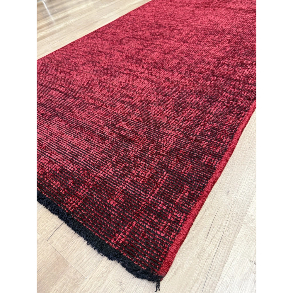 Hoom Rugs Vintage VTG 115 Bordo Dekoratif Yıkanabilir Kilim
