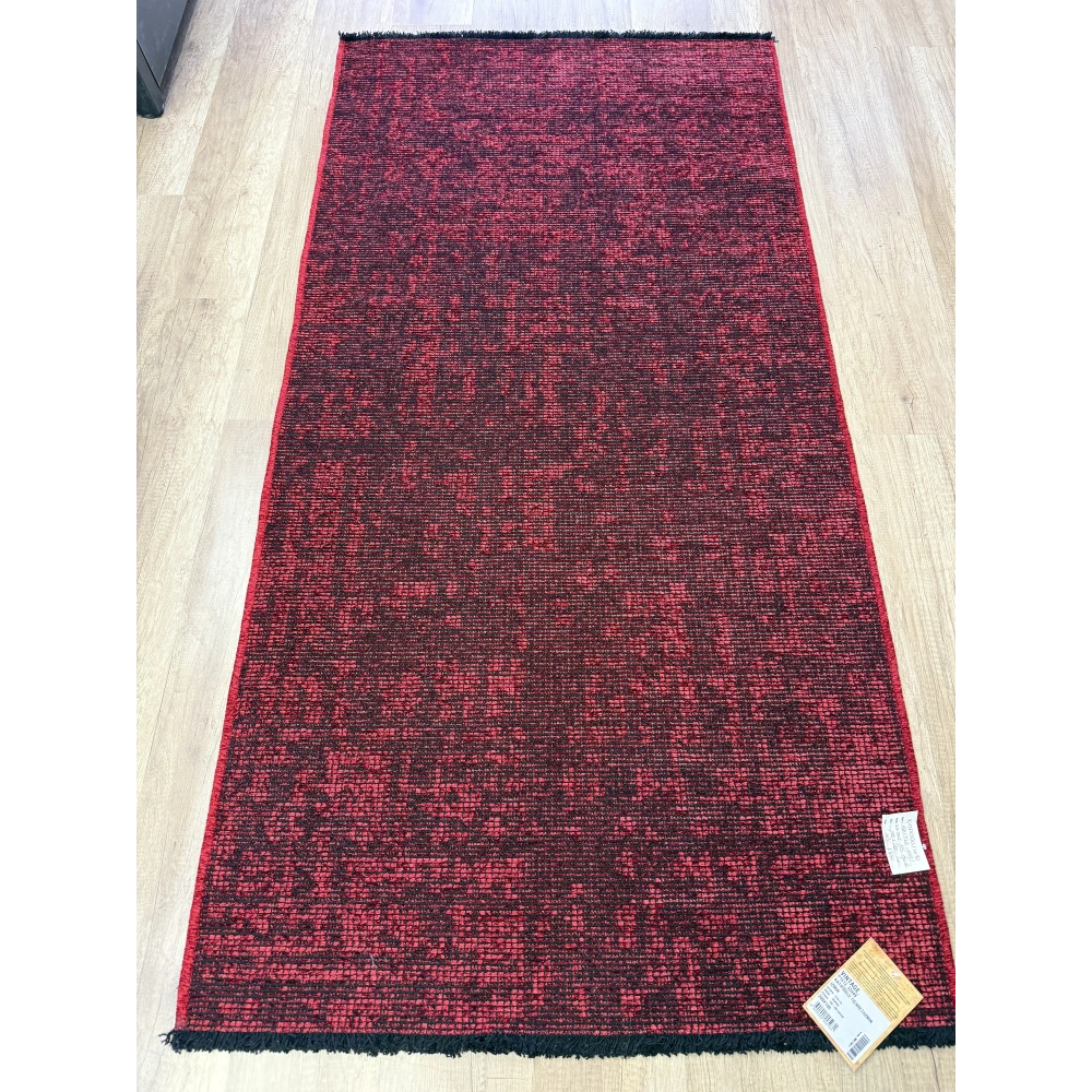 Hoom Rugs Vintage VTG 115 Bordo Dekoratif Yıkanabilir Kilim