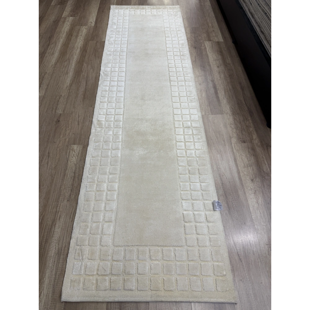 Eko Halı Siena 3D Bow White El Dokuma Yolluk