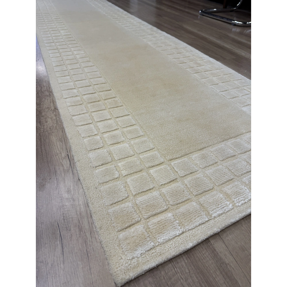 Eko Halı Siena 3D Bow White El Dokuma Yolluk