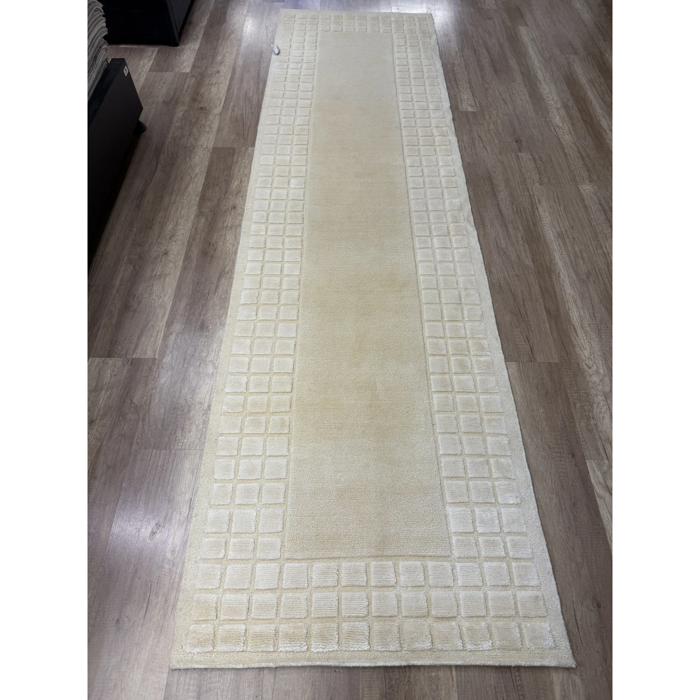 Eko Halı Siena 3D Bow White El Dokuma Yolluk