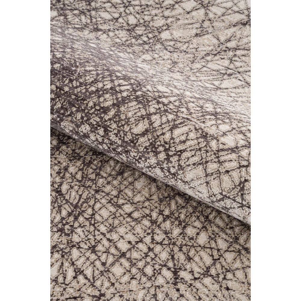 Hoom Rugs Emperor Krem Antrasit Yüksek Kalite Sık Dokuma Salon Halısı