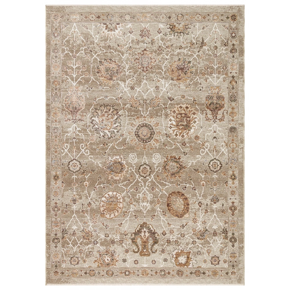 Eko Halı Sofia SOF 05 Cream Gold Uşak Motifli Renkli Makine Halısı