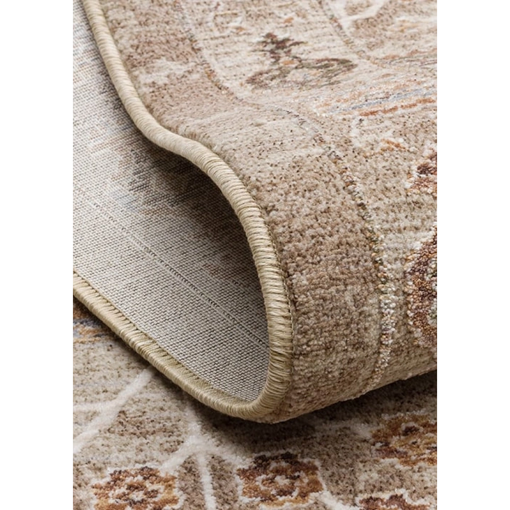 Eko Halı Sofia SOF 05 Cream Gold Uşak Motifli Renkli Makine Halısı