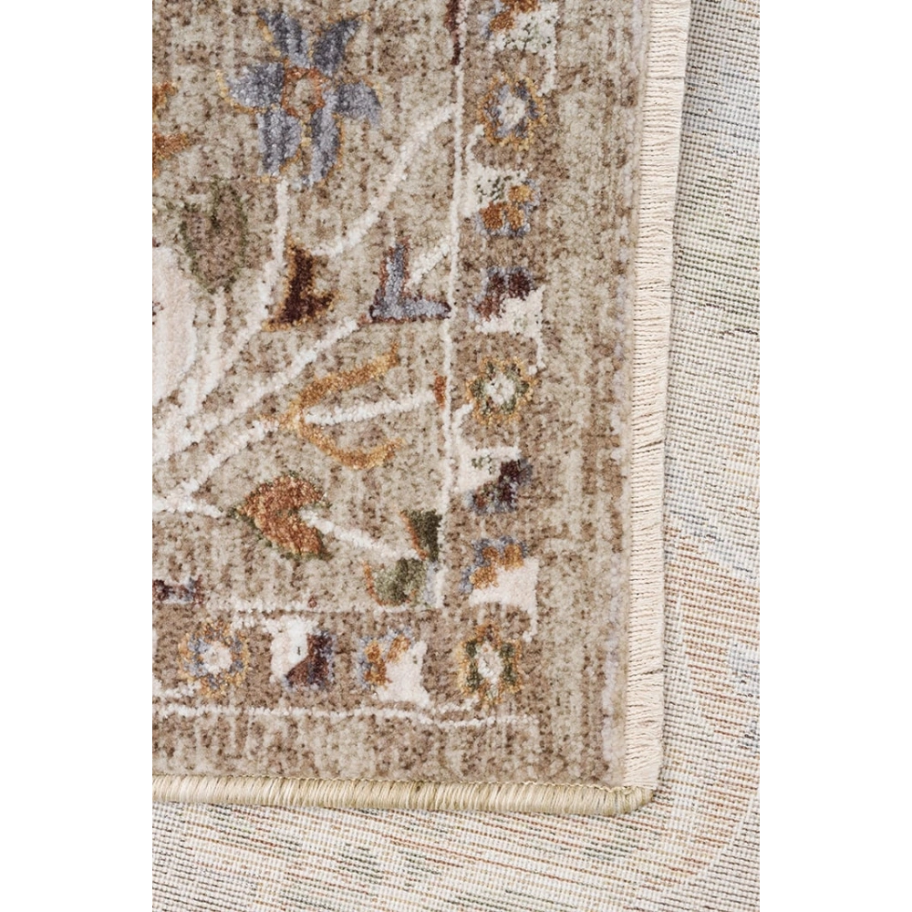 Eko Halı Sofia SOF 02 Cream Gold Uşak Motifli Renkli Makine Halısı