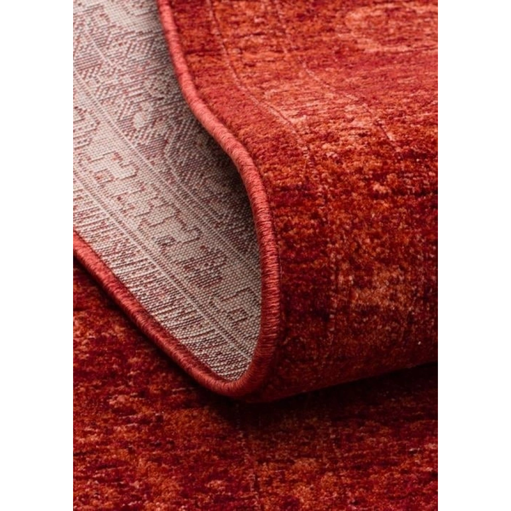 Eko Halı Shıraz SHR 03 Red Vintage Tarzlı Yumuşak Dokulu Modern Makine Halısı