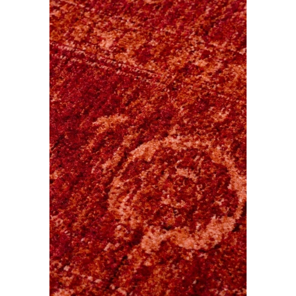 Eko Halı Shıraz SHR 03 Red Vintage Tarzlı Yumuşak Dokulu Modern Makine Halısı