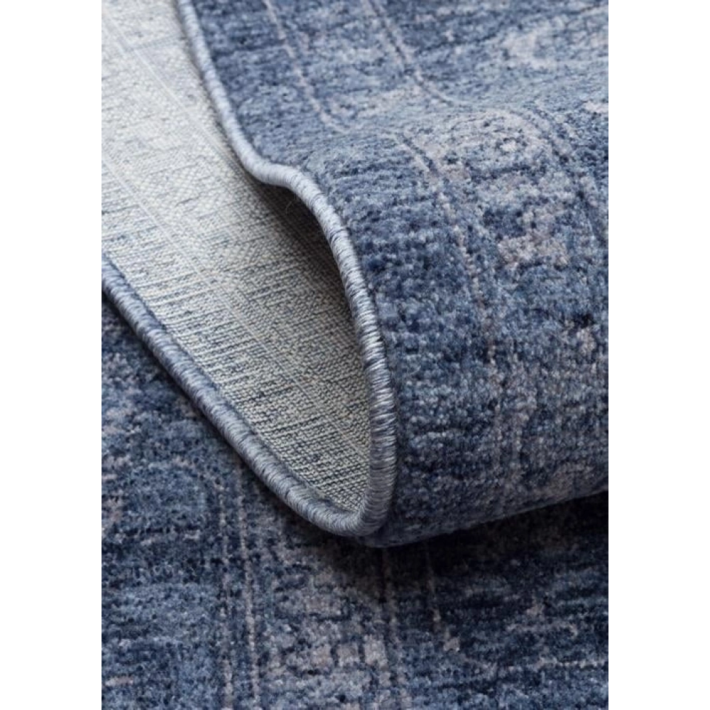 Eko Halı Shıraz SHR 03 Navy Vintage Tarzlı Yumuşak Dokulu Modern Makine Halısı