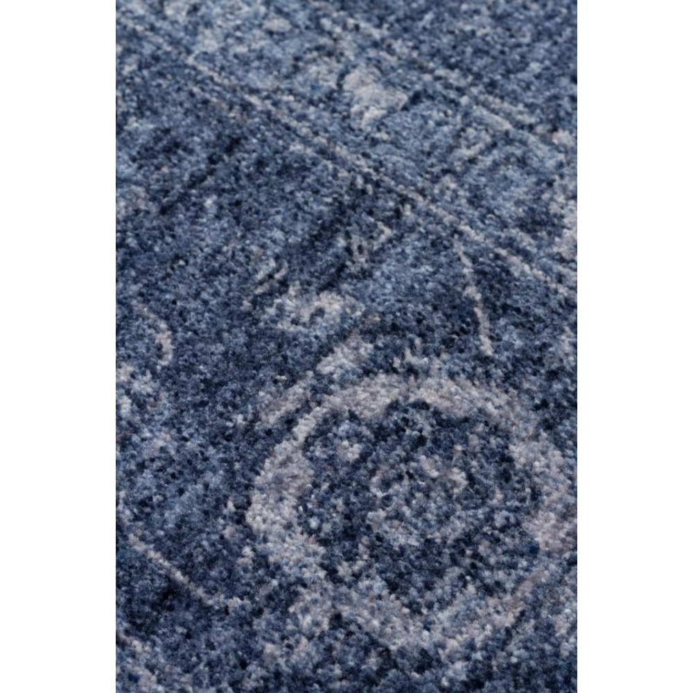 Eko Halı Shıraz SHR 03 Navy Vintage Tarzlı Yumuşak Dokulu Modern Makine Halısı