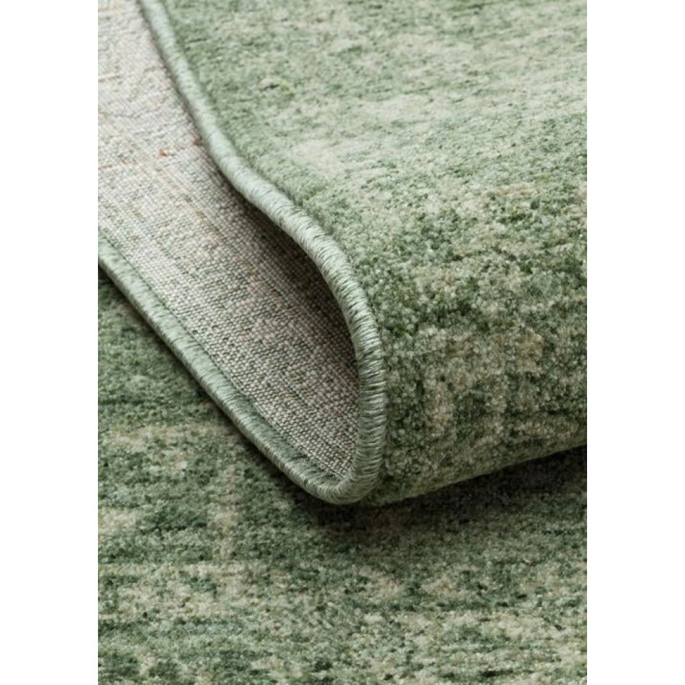 Eko Halı Shıraz SHR 02 Green Vintage Tarzlı Yumuşak Dokulu Modern Makine Halısı