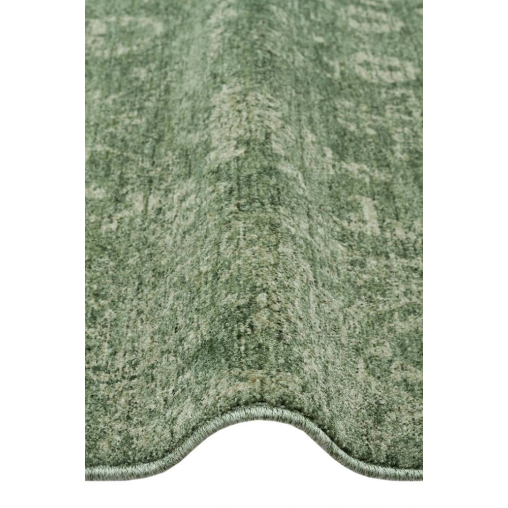 Eko Halı Shıraz SHR 02 Green Vintage Tarzlı Yumuşak Dokulu Modern Makine Halısı