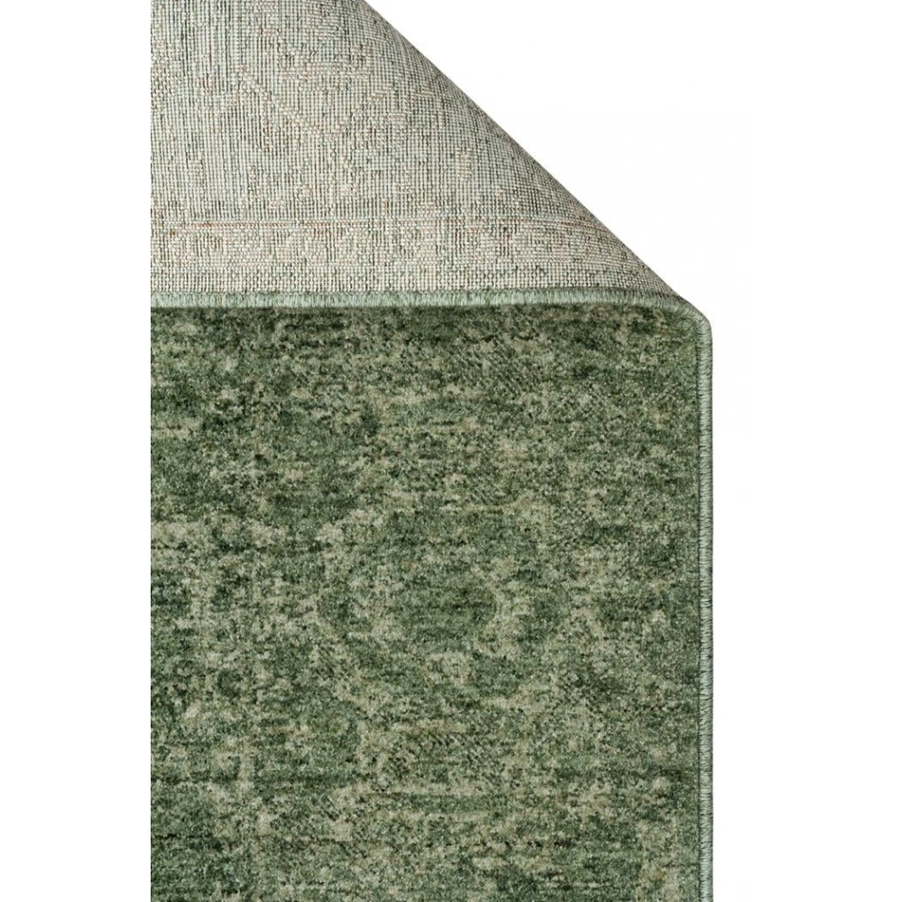 Eko Halı Shıraz SHR 02 Green Vintage Tarzlı Yumuşak Dokulu Modern Makine Halısı