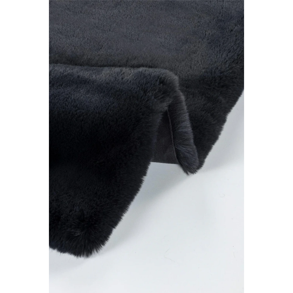 Apex Palma Antrasit Peluş Post Şekilli Halı