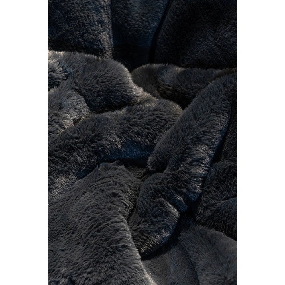 Apex Polo 8706 Antrasit Peluş Düz Şekilli Halı