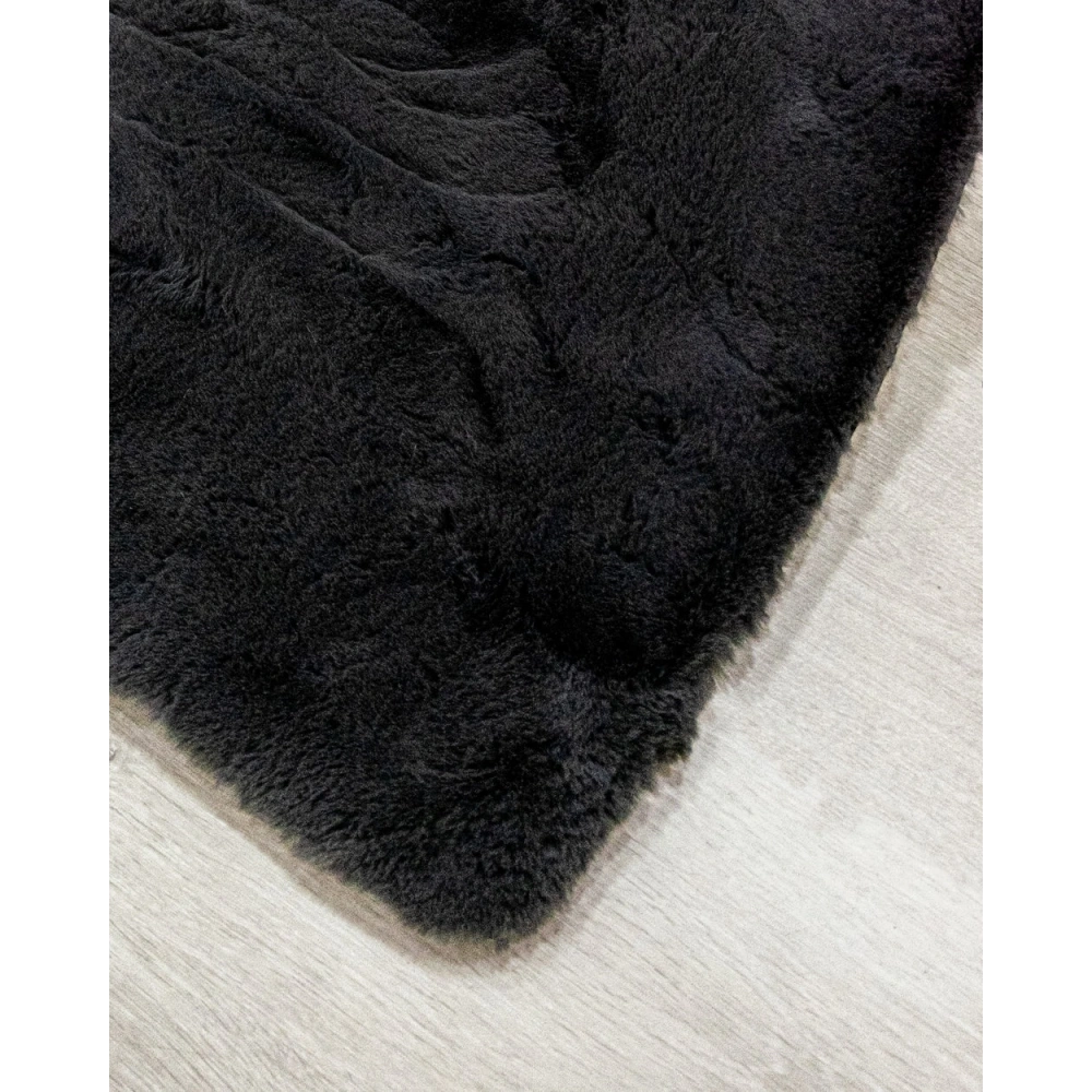 Apex Polo 8706 Antrasit Peluş Düz Şekilli Halı