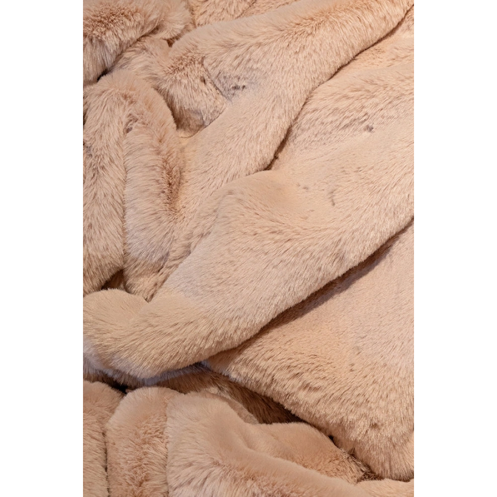 Apex Polo 8704 Pembe Peluş Düz Şekilli Halı