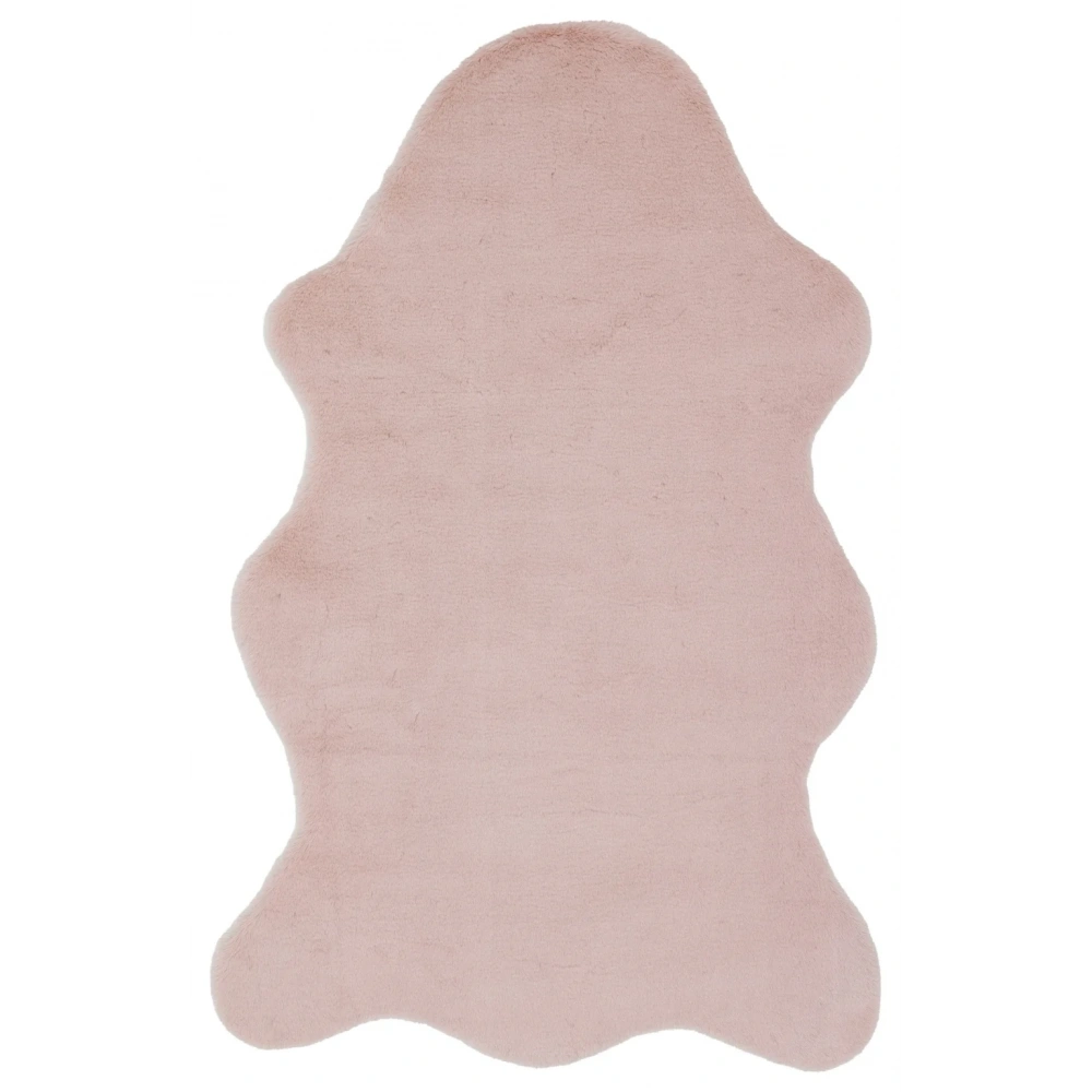 Apex Polo 8704 Pembe Peluş Düz Şekilli Halı