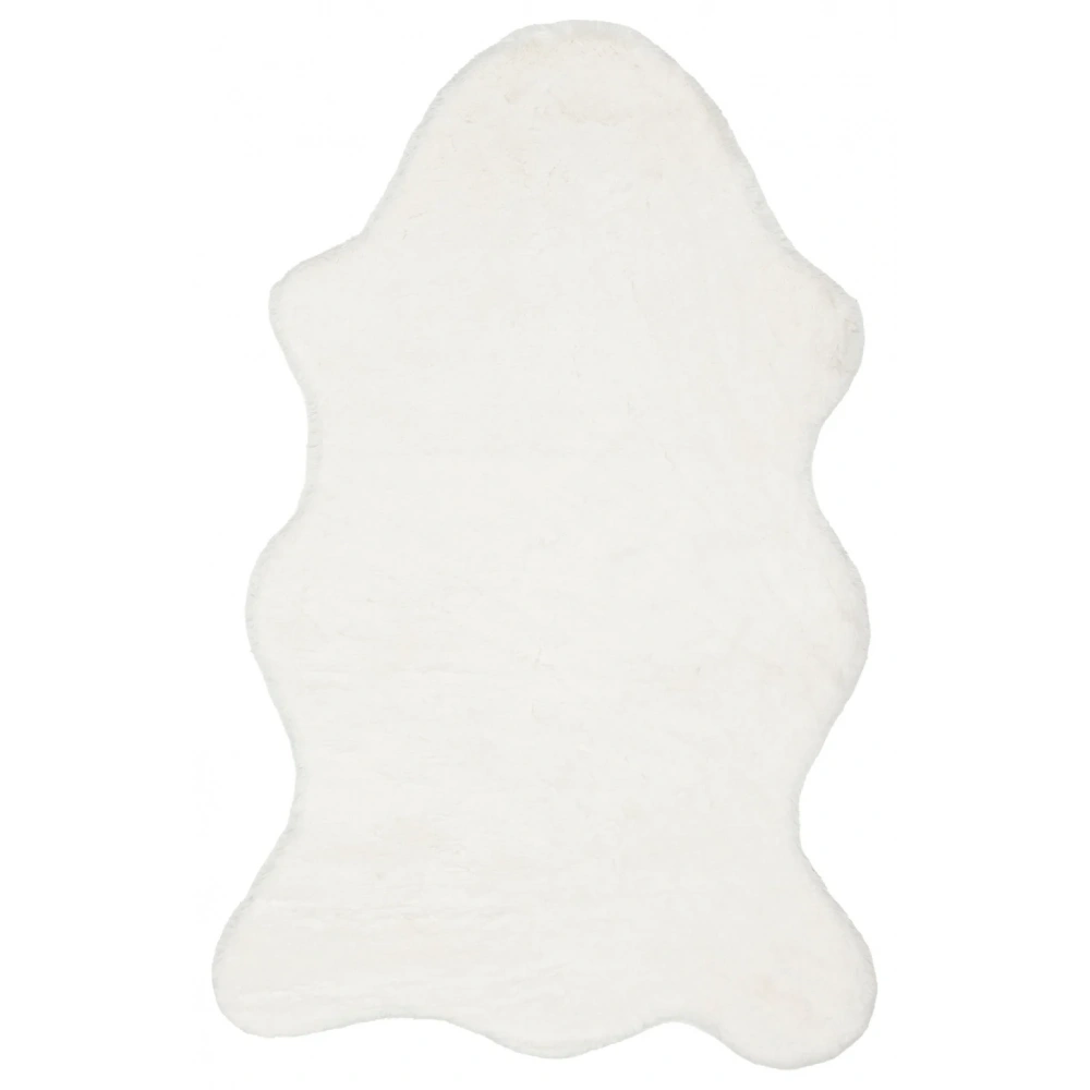 Apex Polo 8701 Krem Peluş Düz Şekilli Halı