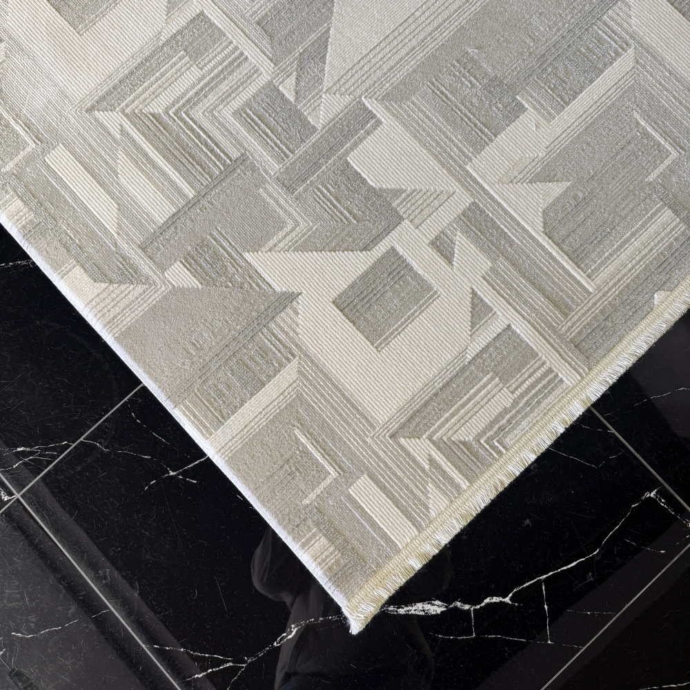 Luxess Diamond 2012 Gri Akrilik Modern Makine Halısı