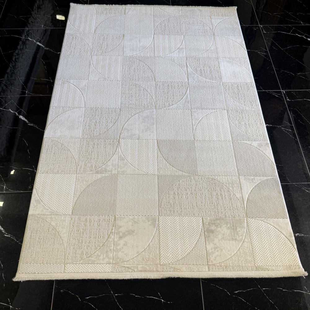 Luxess Lisbon 2003 Krem Akrilik Modern Makine Halısı