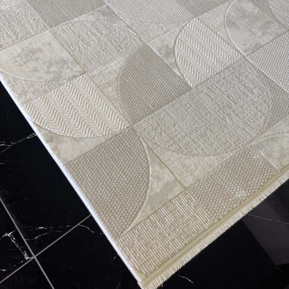 Luxess Lisbon 2003 Krem Akrilik Modern Makine Halısı