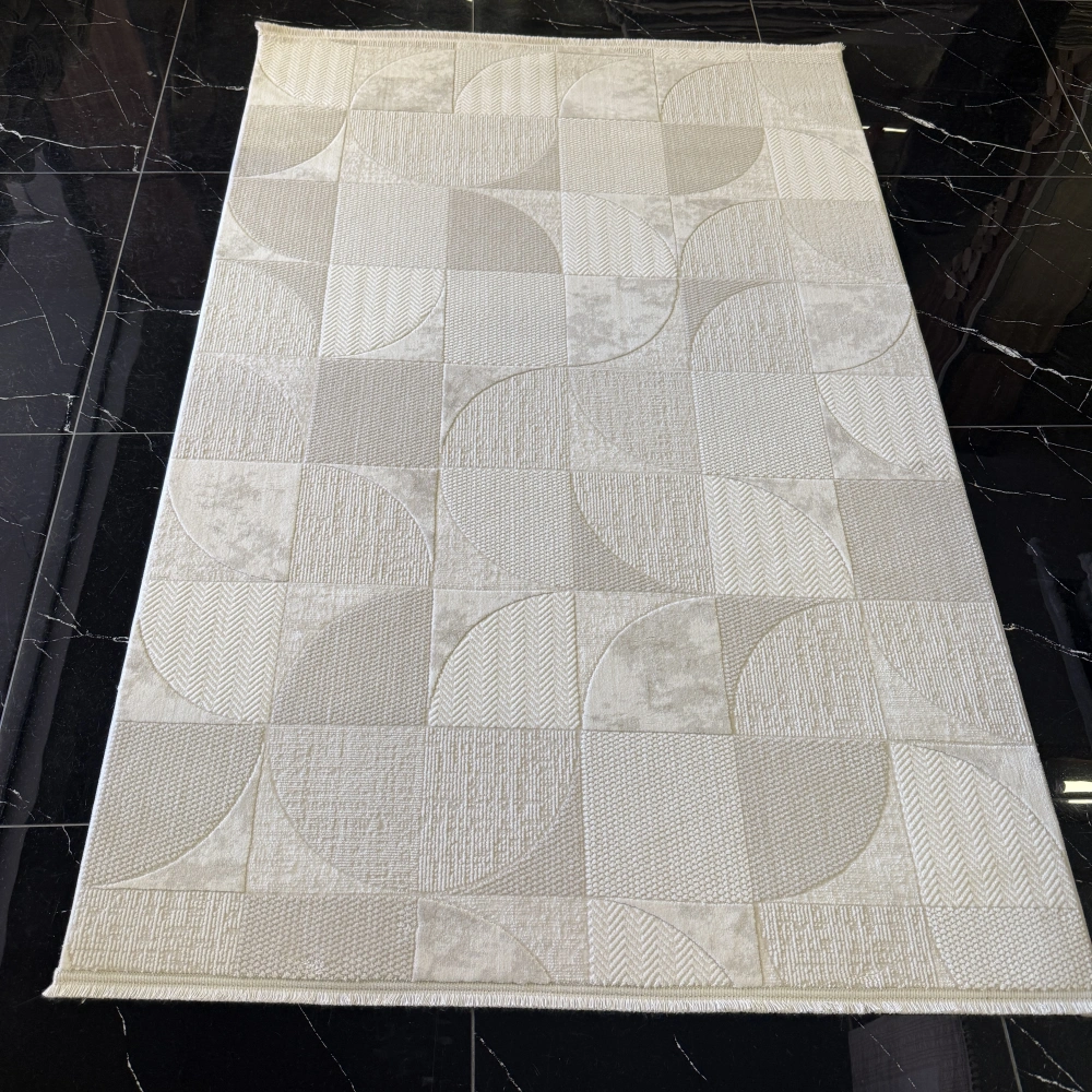 Luxess Lisbon 2003 Krem Akrilik Modern Makine Halısı