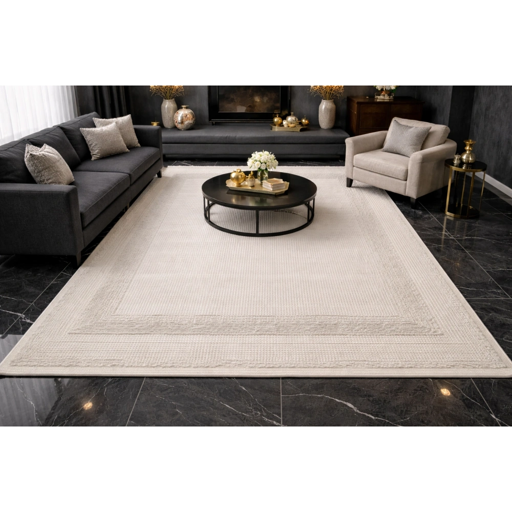 Luxess Lisbon 2001 Krem Akrilik Modern Makine Halısı