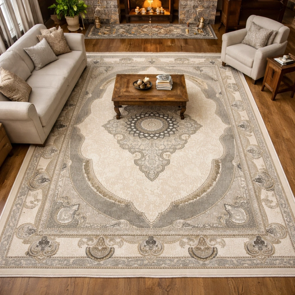 Luxess Halı Roma 1161 Gri Modern Salon Halısı