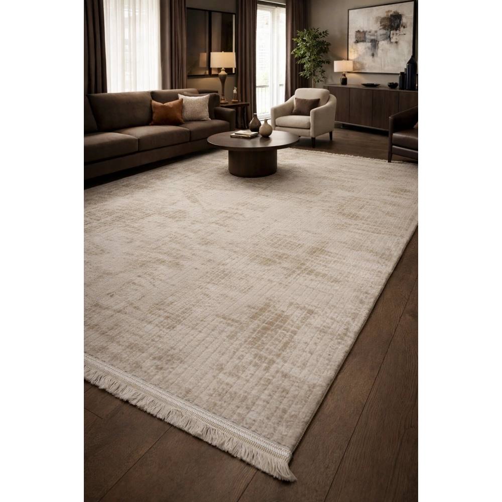 Hoom Rugs Nita 1208 Bej Modern Makina Halısı