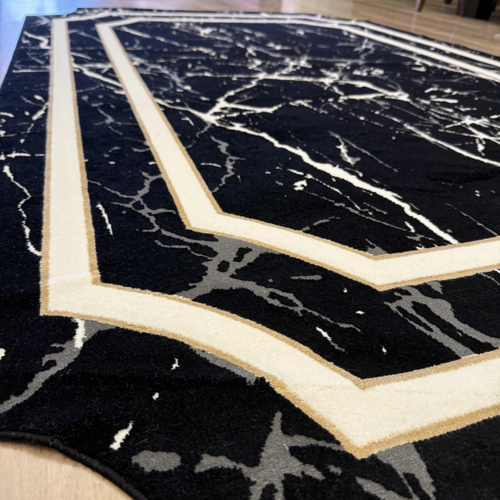 Bahariye Halı Deep 6088 X Siyah Modern Salon Halısı