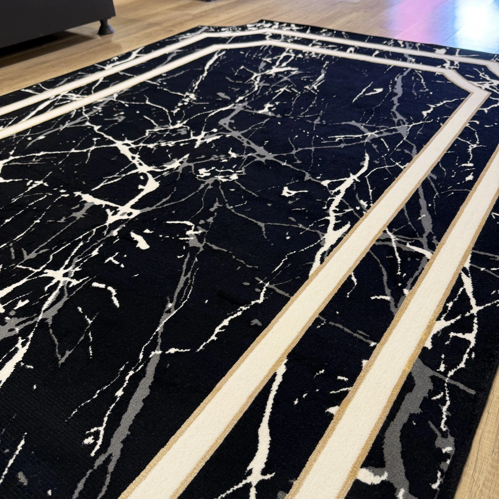 Bahariye Halı Deep 6088 X Siyah Modern Salon Halısı