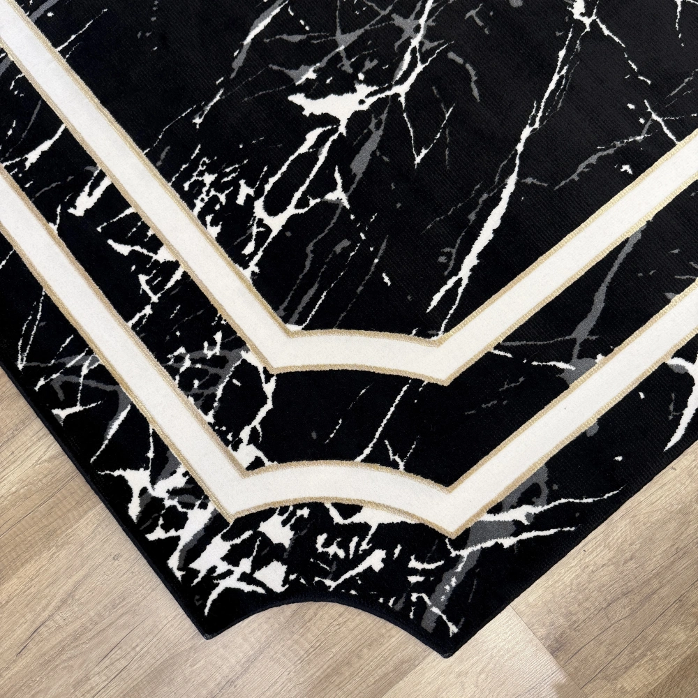 Bahariye Halı Deep 6088 X Siyah Modern Salon Halısı