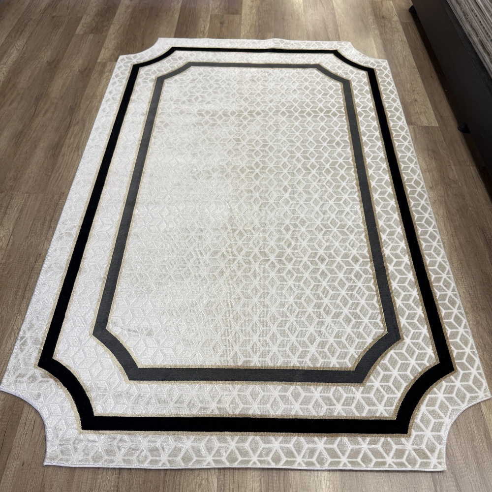 Bahariye Halı Deep 6089 X Krem Modern Salon Halısı