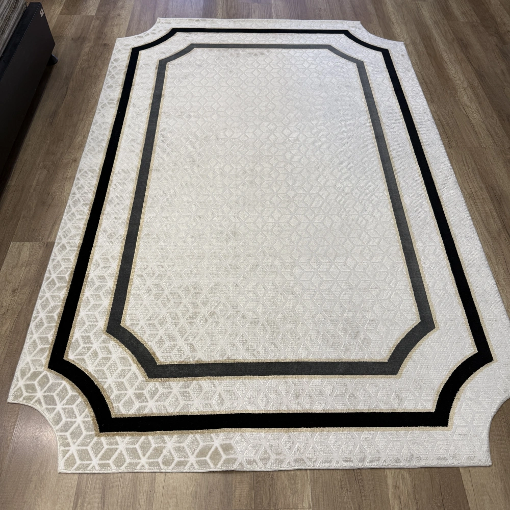 Bahariye Halı Deep 6089 X Krem Modern Salon Halısı